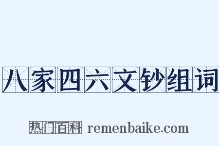 八家四六文钞组词是什么意思的图片